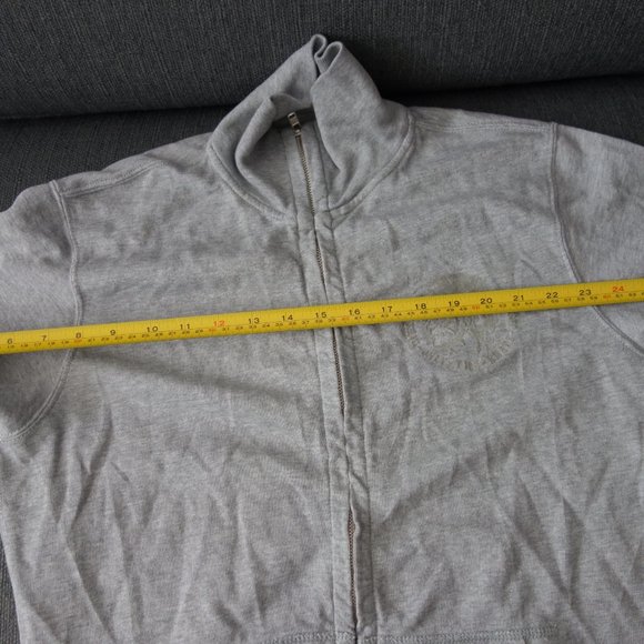 Diesel Only the Brave Gray Zip Up Sweater with Pockets Made in Bulgaria Size L - Picture 11 of 16